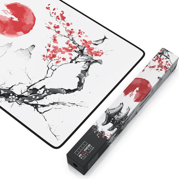 Actual product image Titanwolf Gaming Mouse Pad, XXXL Speed Mouse Mat 1200 x 600 mm, Speed & Precision, Japan Ink Painting (XXL)