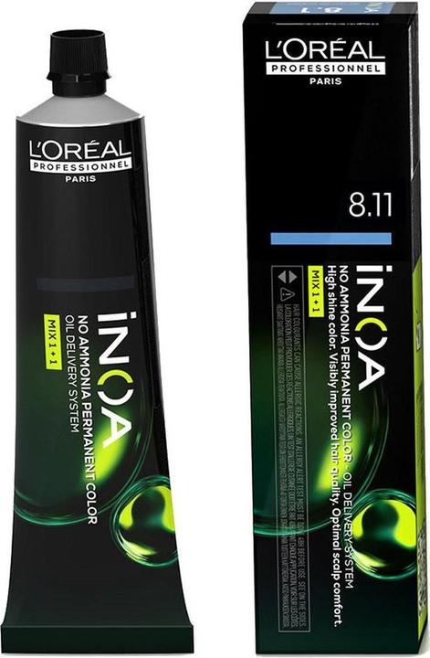 L'Oréal Paris INOA Permanent Color 811 60 gr von INOA (8.11 Hellblond Tiefaschblond)