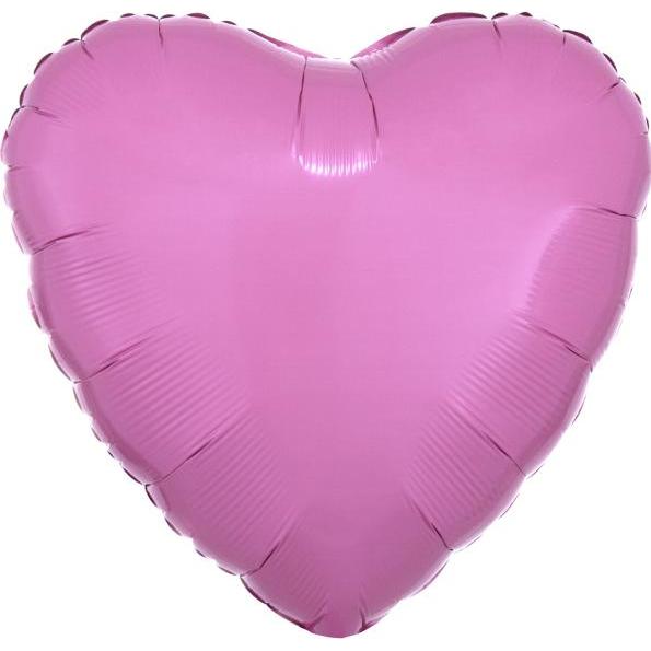 Amscan Standard Metallic Pink Folienballon Herz C16 lose