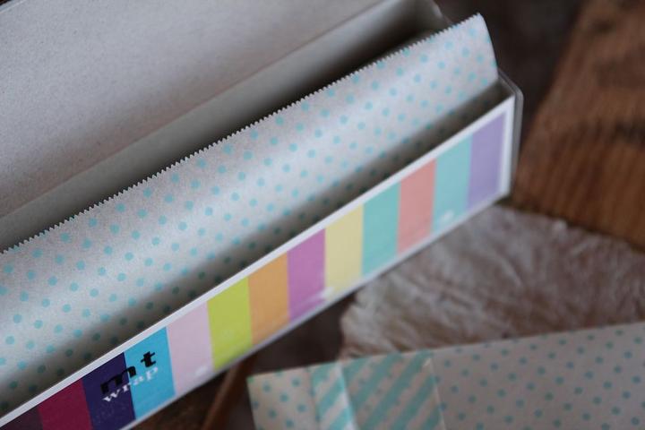 Image du produit MT Masking Tape Masking Tape Washi Wrap papier de bricolage points bleu clair
