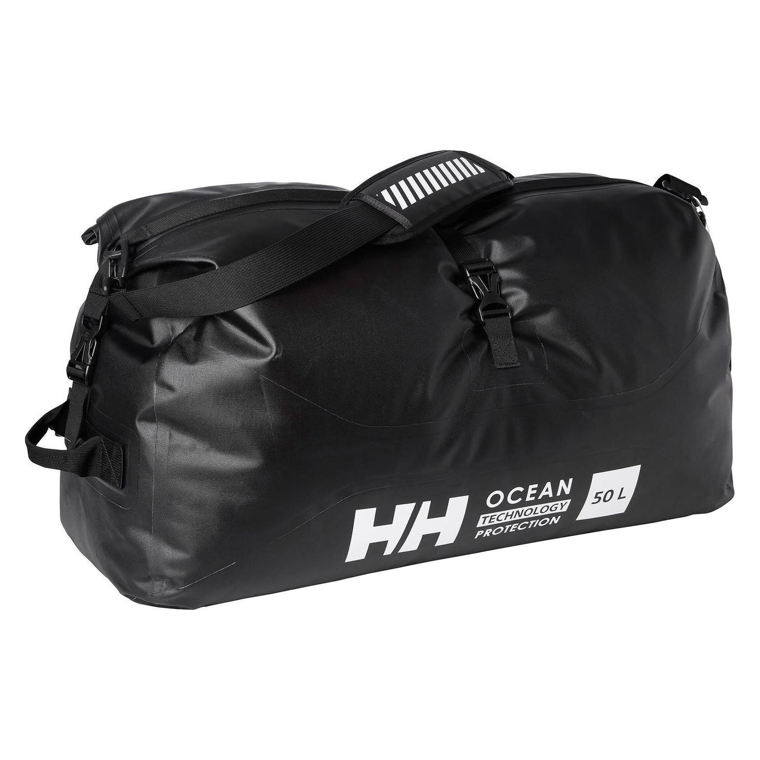 Helly Hansen, Unisex, Tasche, Offshore Wp Duffel 50l, Schwarz, Grün, (50 l)