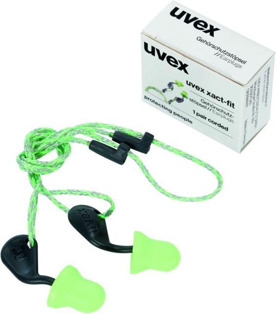 Produktbild Uvex Safety Gehörschutzstöpsel xact-fit mit Kordel (200 x)
