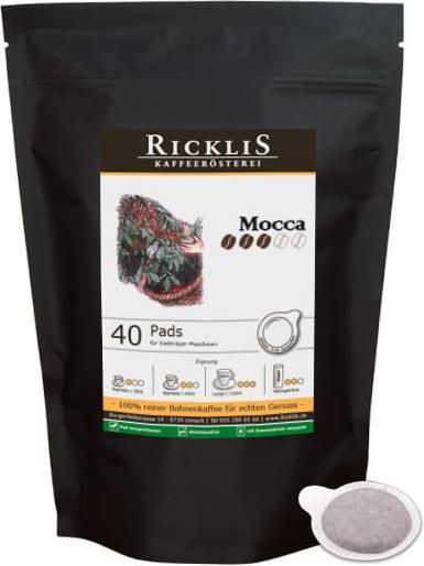 Produktbild RickliS Kaffeerösterei Mocca (40 x Port.)