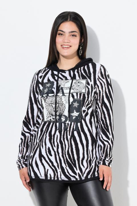 Produktbild Angel of Style Longshirt, Kapuze, Animalmuster, Glitzersteinchen (56)