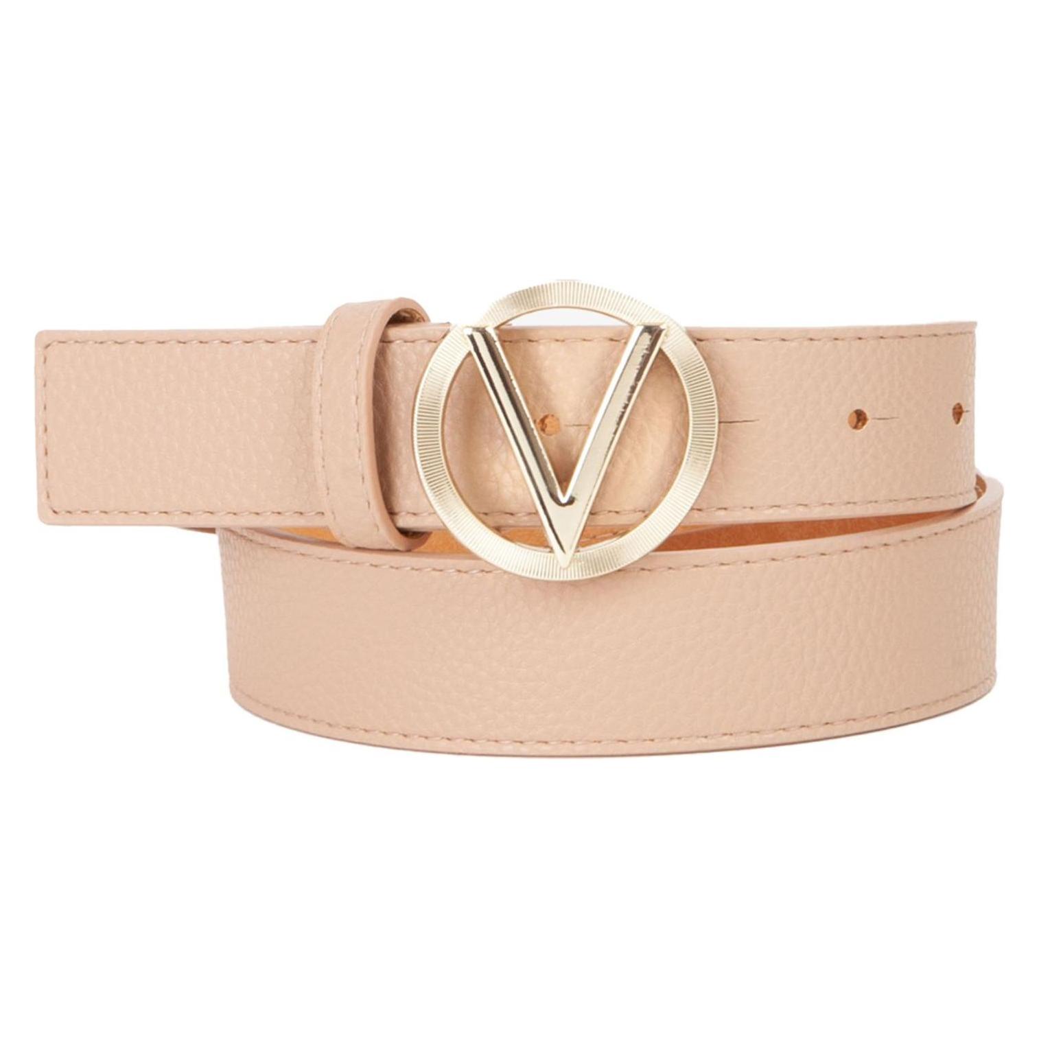 Valentino, Damen, Gürtel, Hampton Plaque Buckle Belt, Gold, Beige