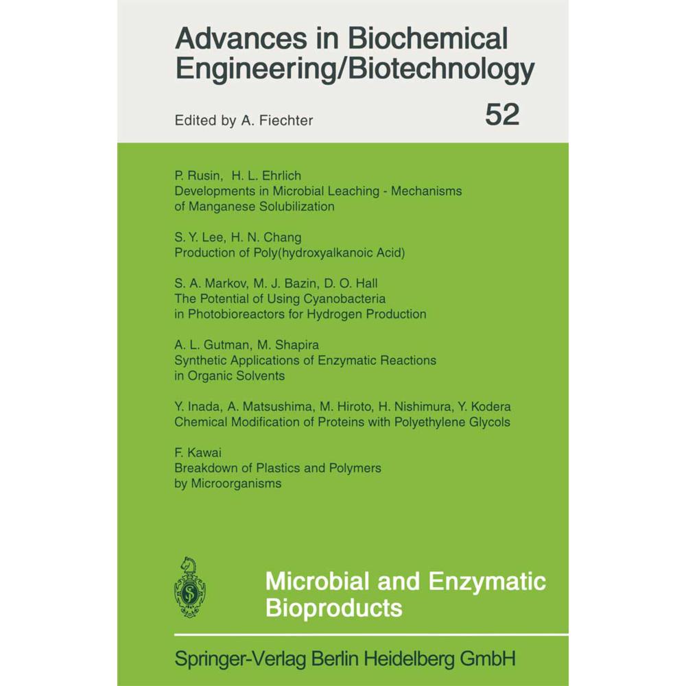 Microbial and Enzymatic Bioproducts, Fachbücher von A. Fiechter