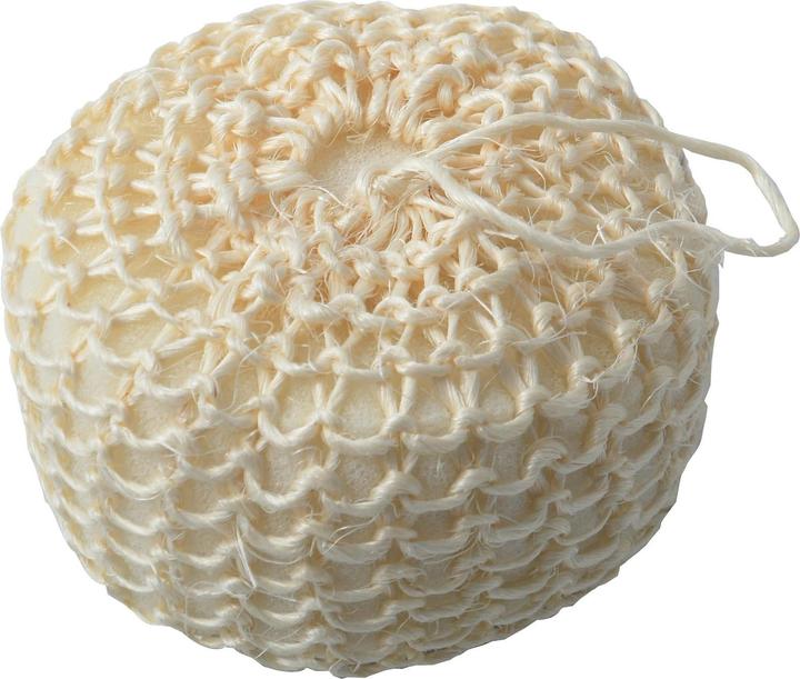 MSV Badeschwamm aus Sisal 5 x 10 cm, Weiss