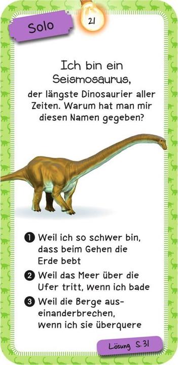 Productafbeelding MOS90376 - De Dinosaurus Quiz, kaartspel, 2-5 spelers, vanaf 8 jaar (DE editie) (Duits)