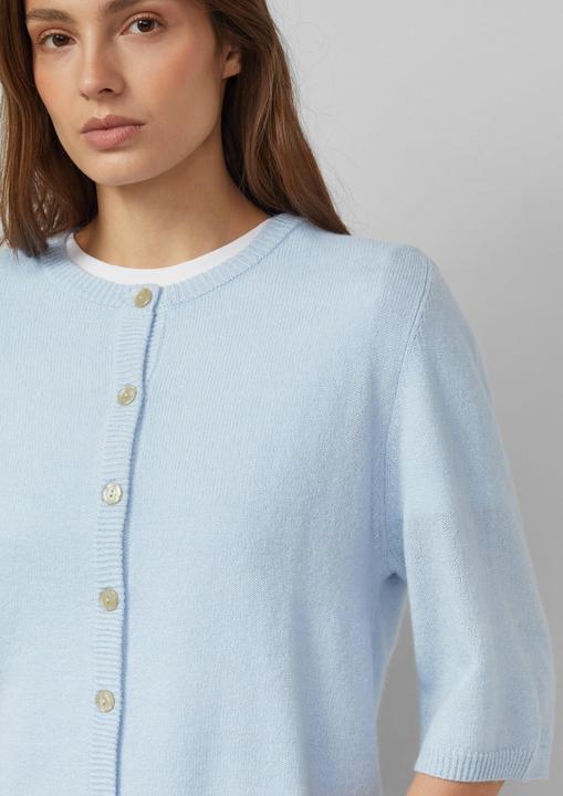 Produktbild s.Oliver Strickjacke Strickjacke aus Alpaka-Mix mit Halbarm (48)