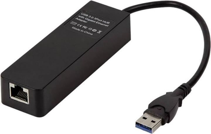 Immagine prodotto LogiLink Hub USB 3.0 a 3 porte con Gigabit Ethernet UA0173A (USB-A, 3 porte)