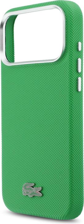 Produktbild Lacoste PVC Iconic Petit Pique Metal Logo MagSafe Case for iPhone 17 Pro Max Green (Apple iPhone 17 Pro Max)