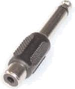 Produktbild E+P GS 10 6.35mm Mono (M) RCA (F) Schwarz Kabelschnittstellen-/adapter (Winkeladapter)
