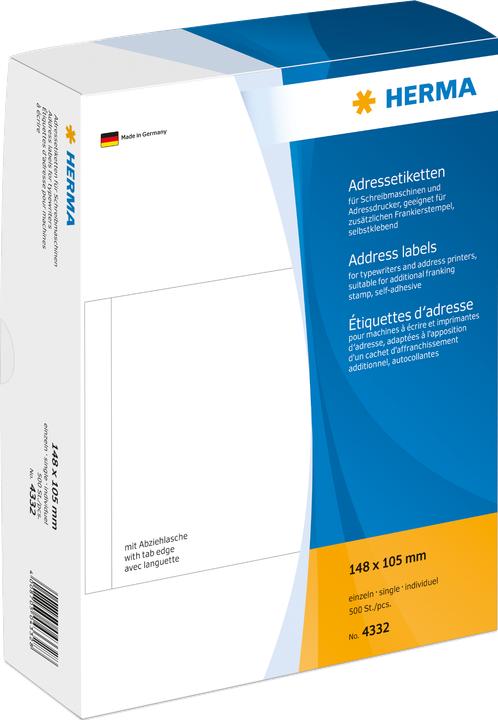 Actual product image HERMA Address labels for typewriters