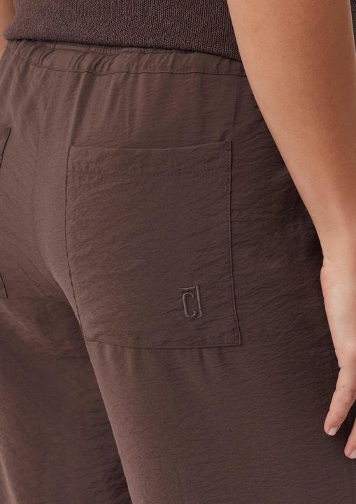 Produktbild Comma Hose Strukturierte Wide-Leg-Hose aus Viskosemix mit Elastikbund (32)