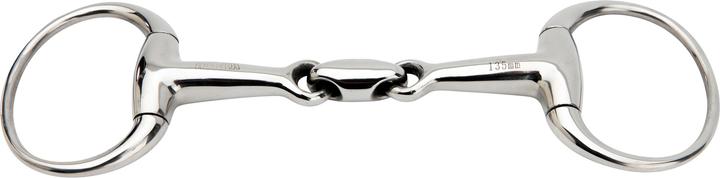 Image du produit Horka Mors 2 anneaux pour cheval double joint inox