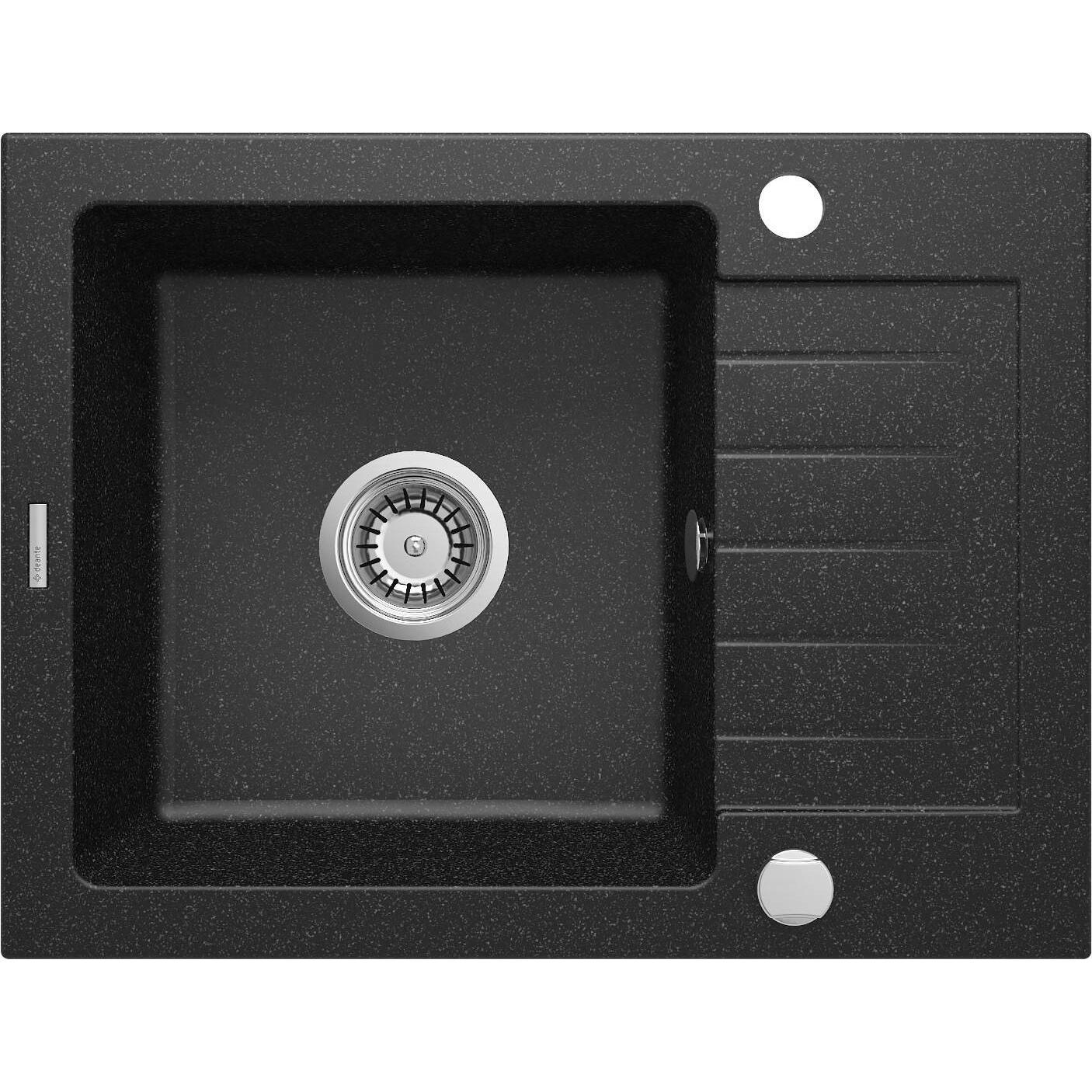 Deante Grigio Lavello, Lavello In Granito A 1 Vasca Con Scolapiatti (Lavello Montato)