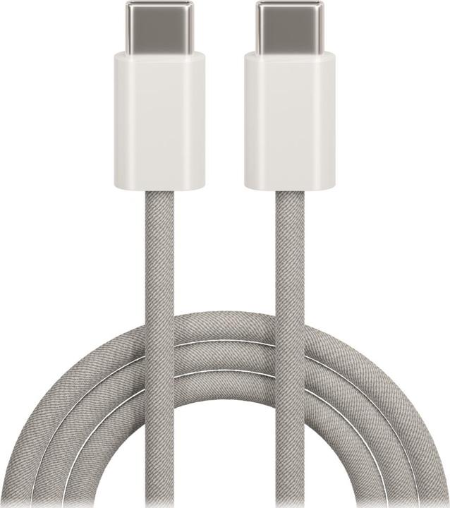 Maxlife MXUC-06 Kabel USB-C - USB-C 1,0 m 20W grau nylon (1 m, USB 3.2 Gen 2, 20 W)