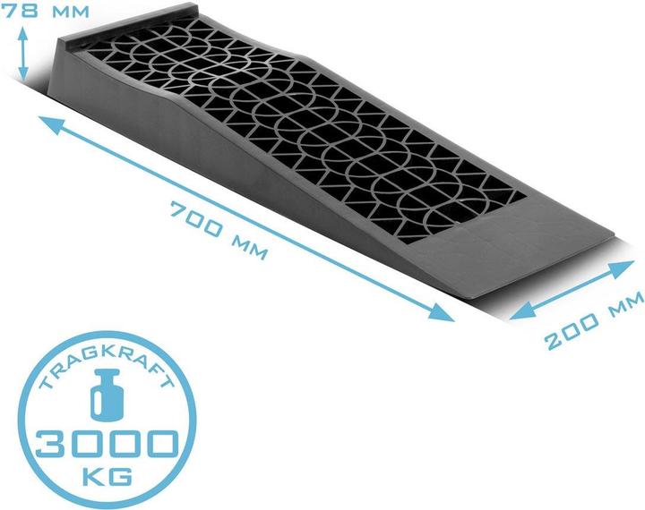 Image du produit Stahlwerk Cale de marche GT-13 ST Lot de 2 avec capacité de charge de 3t Cale d'accès Cale de compensation