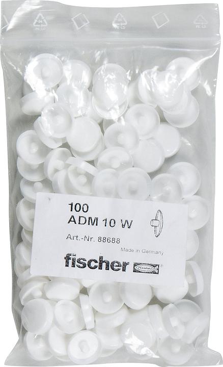 Produktbild Fischer Abdeckkappe ADM 10 W weiss (100 Stk.)