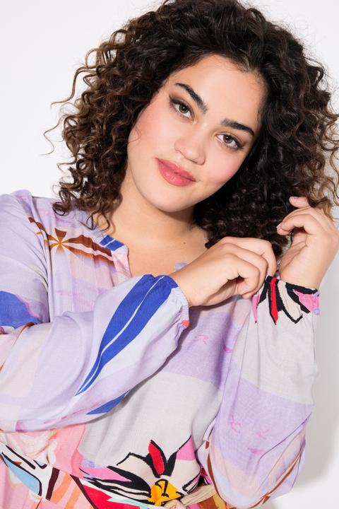 Produktbild Angel of Style Kleid, A-Linie, Alloverdruck, Langarm (46)