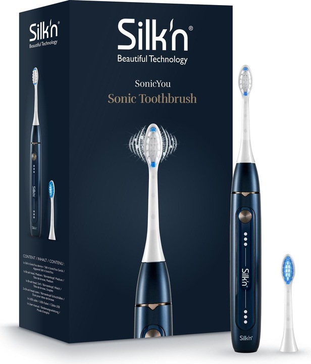 Silk'n Schallzahnbürste Sonic You Dunkelblau (Schallzahnbürste)