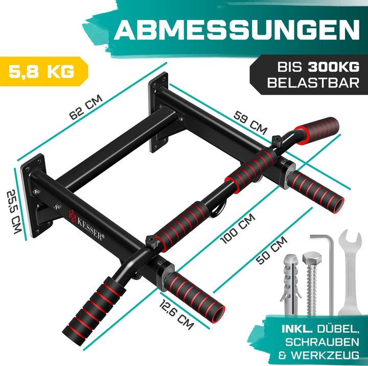 Actual product image Kesser Pull-up Bar Red