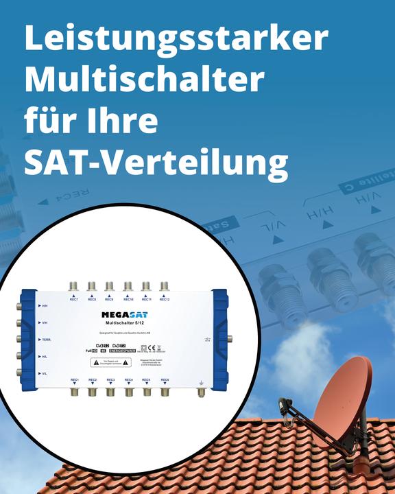 Image du produit Megasat Multiswitch 5/12 (Multi commutateur)