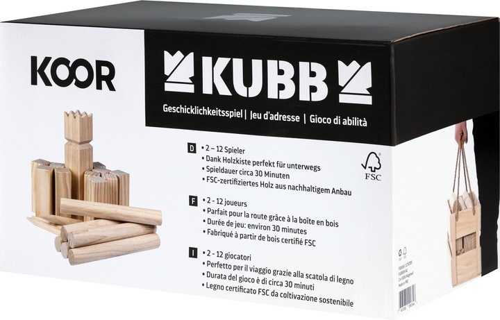 Actual product image Koor Throwing game Kubb Viking chess