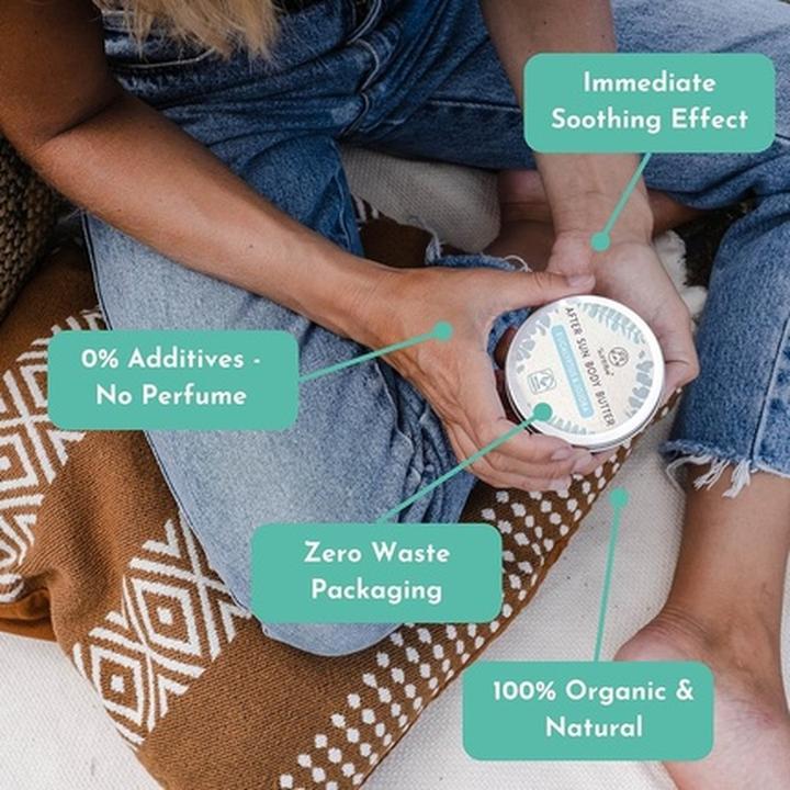 Immagine prodotto Suntribe Bio-Aftersunbalsam Eukalyptus & Jojoba (100 ml, Balsamo doposole)