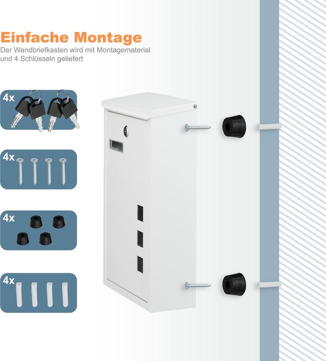 Actual product image Relaxdays Briefkasten Hochformat