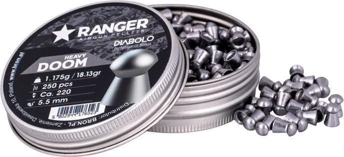 Ranger Ink Śrut 5 5 mm RANGER Diabolo Doom Heavy płaski 250 szt. 1 175 g