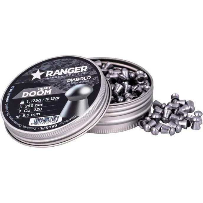 Ranger Ink Śrut 5 5 mm RANGER Diabolo Doom Heavy płaski 250 szt. 1 175 g