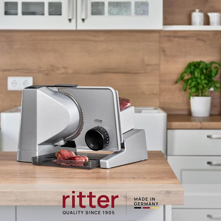 Actual product image Ritter Electric All-Purpose Food Slicer and Bread Slicer with Removable Trolley