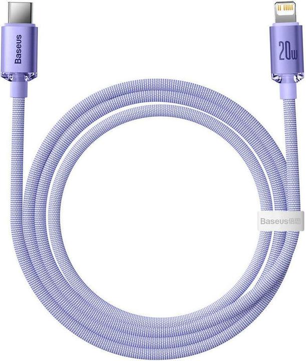 Immagine prodotto Baseus Crystal Shine Series cavo dati di ricarica veloce da Type-C a iP 20W 1.2m viola (1.20 m, USB 2.0, 20 W)