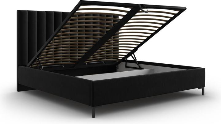 Image du produit Micadoni Lit Coffre en Velours Avec Tête de Lit, "Allison", 220x170x130Fabriqué en Europe (160 x 200 cm)