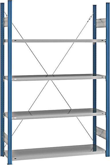 Actual product image eurokraft pro Shelf plug-in rack, blue / galvanized