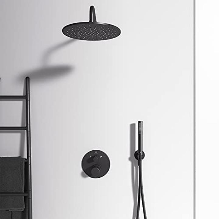 Productafbeelding Ideal Standard Badmengkraan met thermostaat Ceratherm T100 zijdeglans zwart mat A5815XG