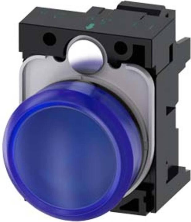 Actual product image Siemens Indicator lamp complete 1f LED AC rnd high 3SU1106-6AA50-3AA0