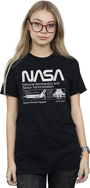 Immagine prodotto Nasa Maglietta Boyfriend in cotone Space Shuttle donna/donna (M)