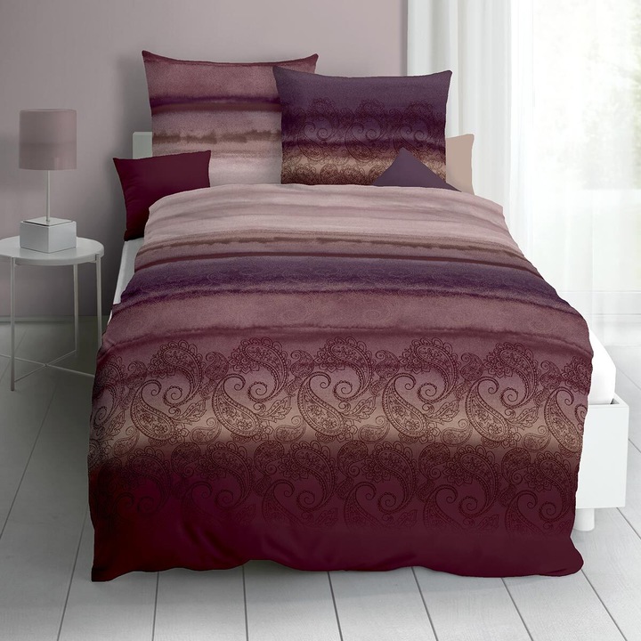 Produktbild Kaeppel Single Jersey Bettwäsche Mara rosenholz (Bettwäsche Set, 135x200 cm + 80x80 cm)