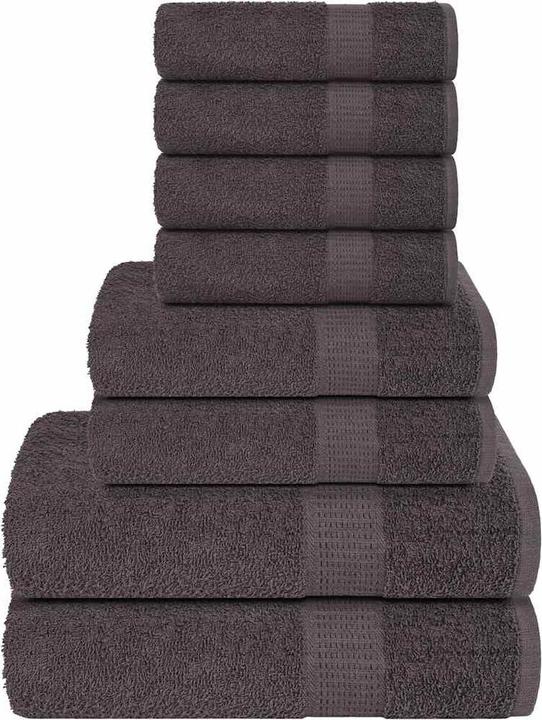 VidaXL 8-tlg. Handtuch-Set (30 x 50 cm, 70 x 140 cm, 50 x 100 cm)