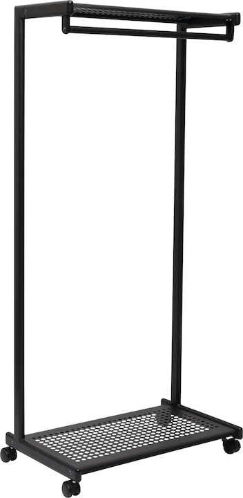 Maul MAULbolero coat stand, HxWxD 1660 x 780 x 460 mm, mobile, matt black.