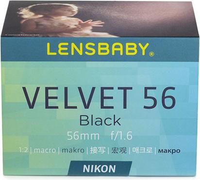 Produktbild Lensbaby Velvet 56mm, f/1.6 für Nikon (Nikon F, Vollformat)