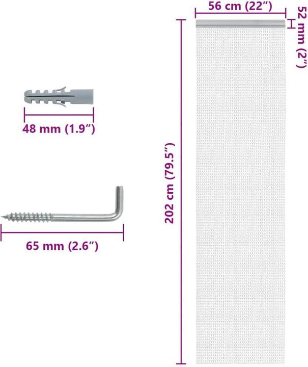 Produktbild vidaXL Konstantin (56 x 202 cm)
