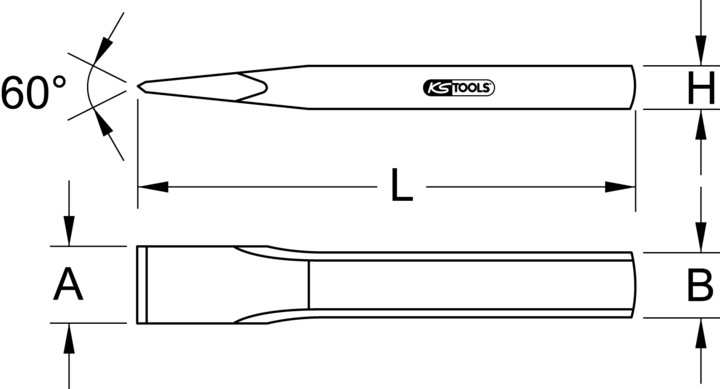 Image du produit KS Tools Ciseau de briqueteur (31 mm)