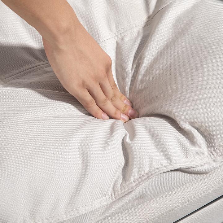 Produktbild Vinsetto Bürostuhl mit Massagefunktion Polyester Cremeweiss (58 - 68 cm)