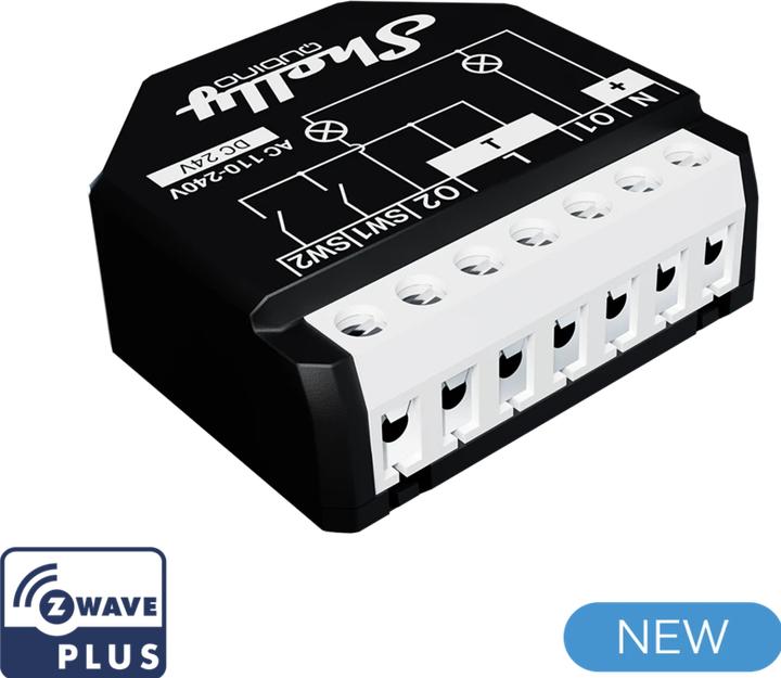 Actual product image Shelly Qubino Wave 2PM (Switch actuator)