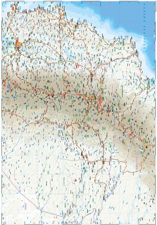 Actual product image Map of Ecuador, Galápagos (1:650,000 / 1,000,000)