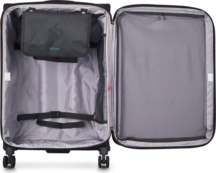 Actual product image Delsey Helium DLX Expandable -matkalaukku, musta (107 l)