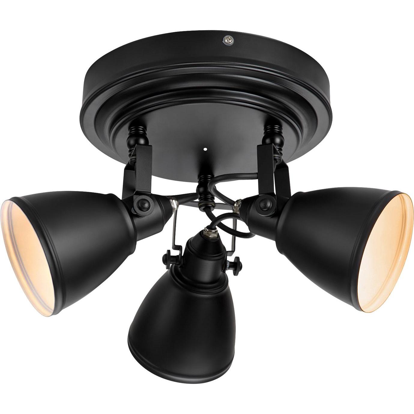 Markslöjd, Applique + Plafoniera, FJÄLLBACKA Ceiling 3L Black IP44